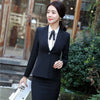 New 2022 Formal Office Uniform Designs for Women Blazers and Jackets Black Slim Elegant Ladies Work Wear Clothes