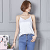 New 2022 Sexy Tank Top Women Silk Camis Fashion V-Neck Sleeveless Shirt Solid Color Women Camisole Backless Summer Female Tops