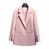 New 2022 Spring Autumn Suit jacket Women White Black Pink Korean Elegant Solid Loose Casual Blazer Womens Formal Coat Y1123