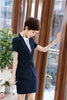 2022 Summer Black Striped Blazer Women Business Suits Skirt and Jacket Sets Office Uniform Designs Style