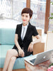 2022 Summer Black Striped Blazer Women Business Suits Skirt and Jacket Sets Office Uniform Designs Style