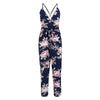 New 2022 Summer Elegant Women's Rompers Jumpsuit Casual Floral Print Bodysuit Sleeveless O Neck Long Backless Playsuit Plus Size