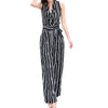 New 2022 Summer Sexy Jumpsuits Romper Women Sets One Pieces Workout Striped Halter Elegant Casual Bodycon Ladies Playsuits