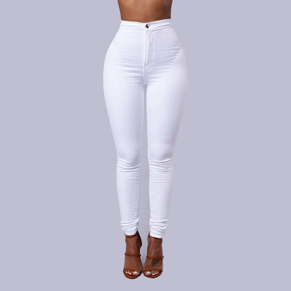 New 2022 Summer Skinny Jeans Women Cotton Denim Pants Knee Thin Pencil Pants Casual Trousers Black White Stretch Ripped Jeans