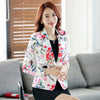 New 2022 Women blazers and Jacket Korean Style Floral Print ladies Suit Female Vintage  Blaser Outerwear Business basic coat