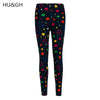 New 2022 stars leggins Slim fashion leggings women with print fitness high elastic cotton Multiple color casual tigths pants