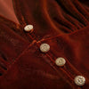 2023 Spring Shirts Women's Short Shirts V-neck Long Sleeve Single-breasted Gold Velvet Blouse Female Coat Tops