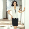 2022 Summer Female Skirt Suits for Women Business Suits Ladies White Blazer and Jacket Sets Work Wear OL Styles