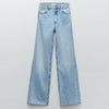 2022 Autumn Za Women Jeans Casual Straight Jeans Bottom Harajuku Boyfriend Long High Waist Denim Pants Female
