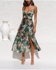 2022 V-Neck Sling Printed Bow Beach Backless Skirt Suit Office Clothes Work Outfit Vittoria Vicci Womens Summer Dress