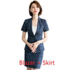 2022 Women Skirt Suits Blazer and Jacket Sets Office Ladies Work Wear Business Clothes