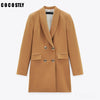 2022 Za Blazer Women red white Long section Double Breasted Blazer Coat Vintage Long Sleeve Pockets Female Outerwear