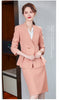 2023 Pink Blazer Women Business Suits Skirt and Jacket Sets Ladies Work Wear Office Uniform Styles