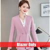 2023 Pink Blazer Women Business Suits Skirt and Jacket Sets Ladies Work Wear Office Uniform Styles