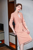 2023 Pink Blazer Women Business Suits Skirt and Jacket Sets Ladies Work Wear Office Uniform Styles