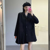 2023 Oversized Leisure Women Blazers  and Jackets  plus size black lace up coats outerwear