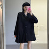 2023 Oversized Leisure Women Blazers  and Jackets  plus size black lace up coats outerwear