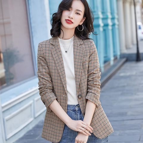 2023 Spring Fall Casual Ladies Blazer Women Jacket Office Business Work Wear Coat Clothes Elegant