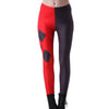 New 3848 Sexy Girl Slim Ninth Pants Chains Batman Harley Quinn Cospaly Printed Stretch Fitness Women Leggings Plus Size
