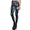 New 3849 Sexy Girl Slim Ninth Pants WOW Alliance Logo Lion Armour Cospaly Printed Stretch Fitness Women Leggings Plus Size