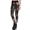 New 3849 Sexy Girl Slim Ninth Pants WOW Alliance Logo Lion Armour Cospaly Printed Stretch Fitness Women Leggings Plus Size