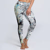 New! 5 Styles Printed Leggings Women Side Stripe Print Plus Size Legging Sporting Pants Elastic Not Transparent Gyms Leggins