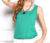 New 7Size Women Clothing Fashion Chiffon Tank Tops Vest Shirts Solid Candy Color Chiffon Loose Top Shirt