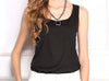 New 7Size Women Clothing Fashion Chiffon Tank Tops Vest Shirts Solid Candy Color Chiffon Loose Top Shirt