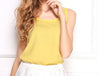 New 7Size Women Clothing Fashion Chiffon Tank Tops Vest Shirts Solid Candy Color Chiffon Loose Top Shirt