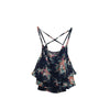 New Arrival 2022 Floral Print Shirt Women Shirts Tanks Top Summer Clothing Spaghetti Strap Vest Sexy Tanks Tops Female