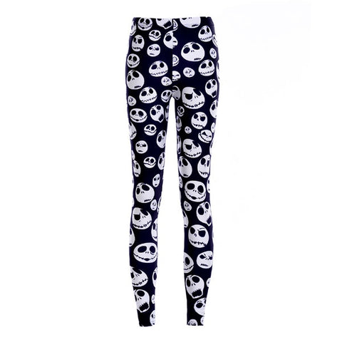 New Arrival 3285 Sexy Girl Women Halloween Jack Skellington Nightmare Before Christmas 3D Prints Elastic Fitness Leggings Pants