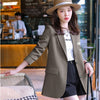 Korean Style 2022 Ladies Loose Blazer Coat Women Black Coffee Jacket for Autumn Winter Blazer Women