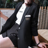Korean Style 2022 Ladies Loose Blazer Coat Women Black Coffee Jacket for Autumn Winter Blazer Women