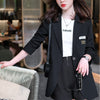Korean Style 2022 Ladies Loose Blazer Coat Women Black Coffee Jacket for Autumn Winter Blazer Women