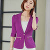 New Arrival Short Sleeve Jackets Ladies Blazer Coat Business Women Work Wear Tops Outwear Uniforms Female Suit the feminine