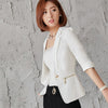 New Arrival Short Sleeve Jackets Ladies Blazer Coat Business Women Work Wear Tops Outwear Uniforms Female Suit the feminine