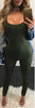 New Arrvial Rompers Backless women jumpsuits 2022 tight long pants Sexy O-neck Bandage Lace-UP Suede Women garment  jumpsuit
