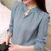 New Autumn 2022 Womens Tops and Blouses Long Sleeve Chiffon Blouse Ladies Tops Women Shirts Shirt Office White Blusa Feminina