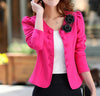 New Autumn Formal Elegant Style  Double Breasted Coat Slim Suit Short Clothing Blazer Plus Size 3XL Flower Appliques Patchwork