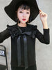 Black Belt Cross Products Lace Fold Bows Decorative detachable collar hand-painted women collar sweater