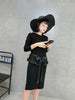 Black Belt Cross Products Lace Fold Bows Decorative detachable collar hand-painted women collar sweater