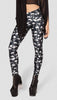 New Black White Striped Vertical Printed Leggings Gothic Creative Fitness Women Punk Shape Slim Sexy Popular Pants BL-229