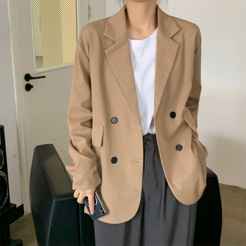 Blazer Coats For Women Jacket Ladies Office 2023 Spring Autumn Korean Oversized White Casual Suits Female Clothing
