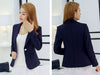 New Blazer suit women Korean slim fashion long sleeve suit blazer patchwork show thin gray/Navy blue/wine red Small suit