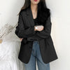 Blazers Women Oversized Long Sleeve Single Breasted Outwear Elegant Office Lady S-3XL Loose Suits Female Daily Spring Autumn