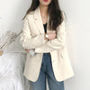 Blazers Women Oversized Long Sleeve Single Breasted Outwear Elegant Office Lady S-3XL Loose Suits Female Daily Spring Autumn