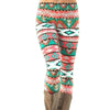 New Brand Women Warm Winter Knit Snowflake Leggings Xmas Stretch Pants Printing Nine Pants