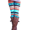 New Brand Women Warm Winter Knit Snowflake Leggings Xmas Stretch Pants Printing Nine Pants