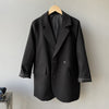 Design Back Split Irregular Double Breasted Autumn Suit Coats Women Elegant Notched Collar Office Lady Work Blazer Jackets