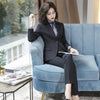 Elegant Business Skirt Suit Women Autumn Formal Long Sleeve Slim Career Blazer And Skirt Office Ladies Plus Size s-4xl